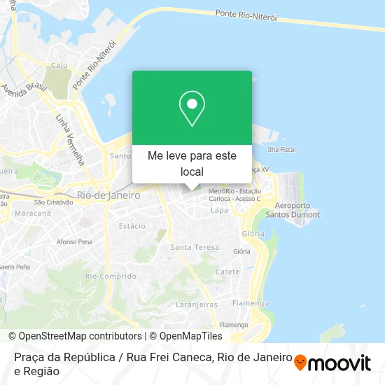 Praça da República / Rua Frei Caneca mapa