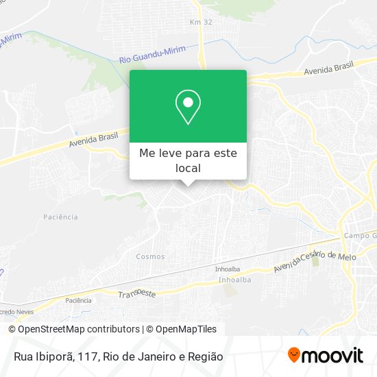 Rua Ibiporã, 117 mapa