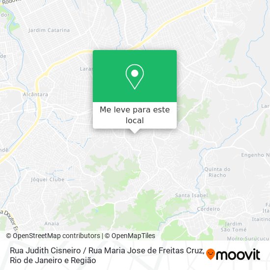 Rua Judith Cisneiro / Rua Maria Jose de Freitas Cruz mapa