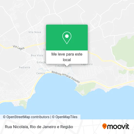 Rua Nicolaia mapa