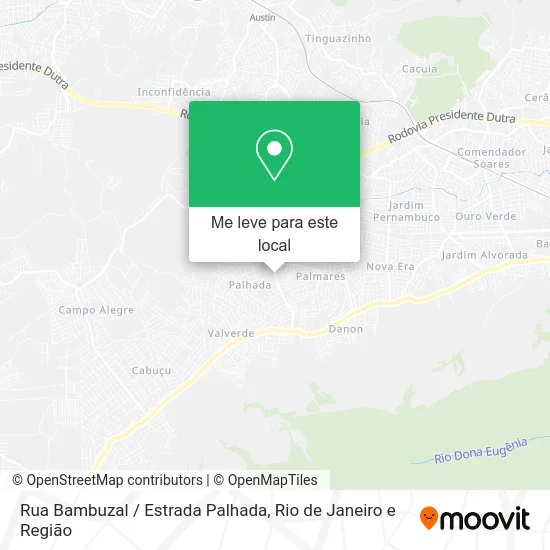 Rua Bambuzal / Estrada Palhada mapa