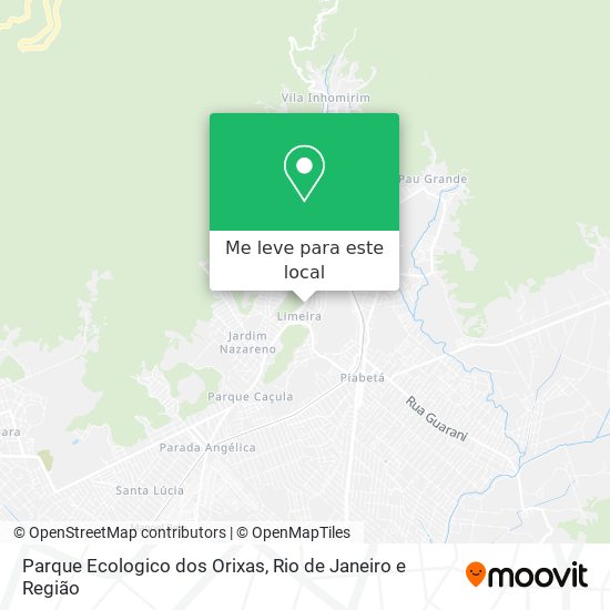 Parque Ecologico dos Orixas mapa