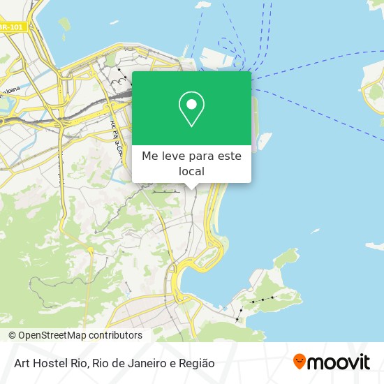 Art Hostel Rio mapa