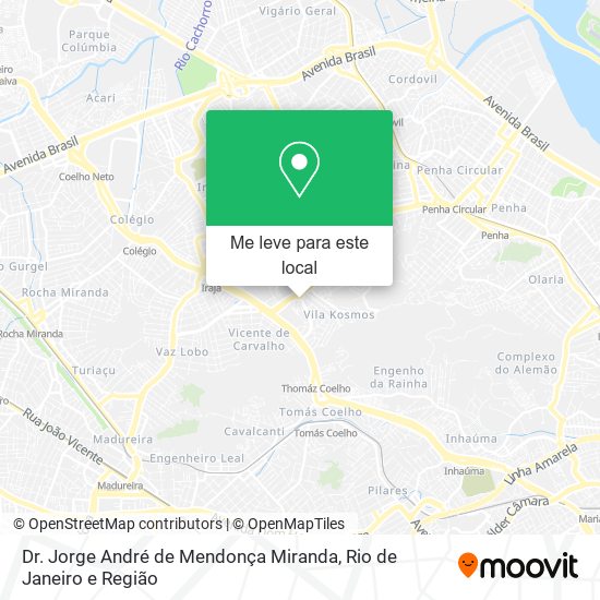 Dr. Jorge André de Mendonça Miranda mapa