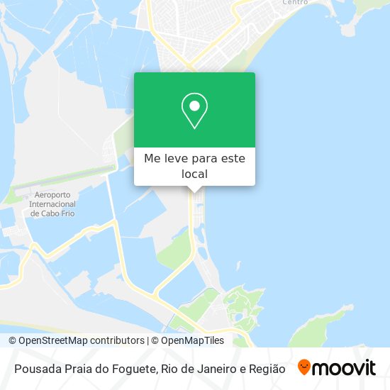 Pousada Praia do Foguete mapa