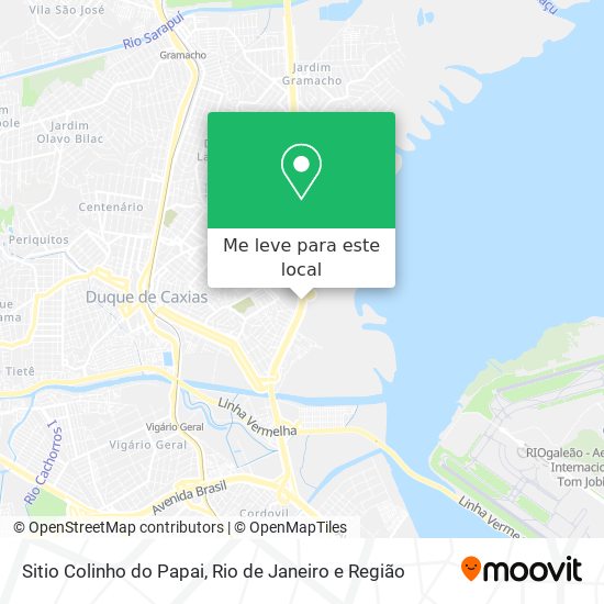 Sitio Colinho do Papai mapa