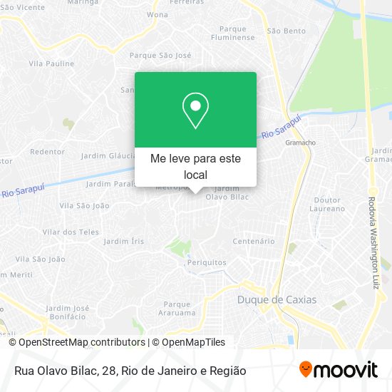 Rua Olavo Bilac, 28 mapa