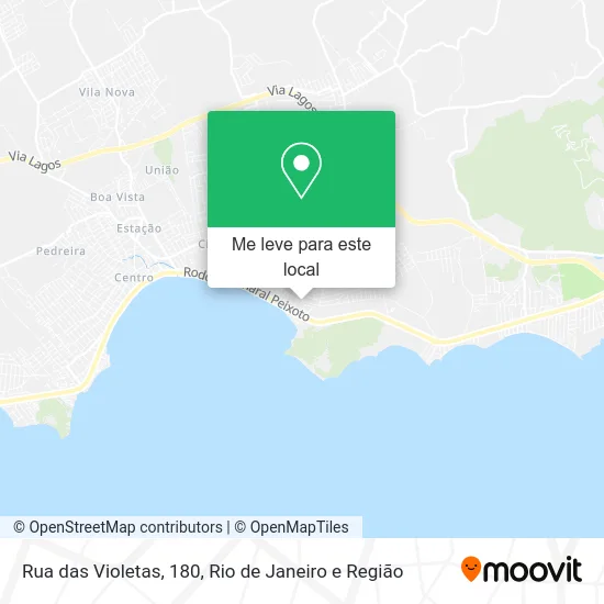 Rua das Violetas, 180 mapa