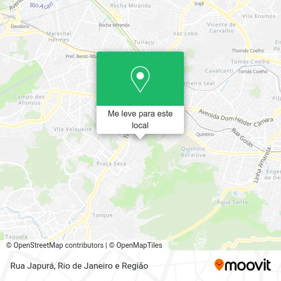 Rua Japurá mapa