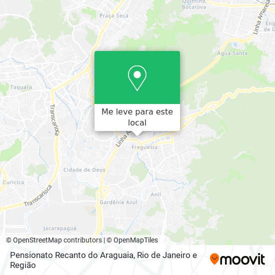 Pensionato Recanto do Araguaia mapa