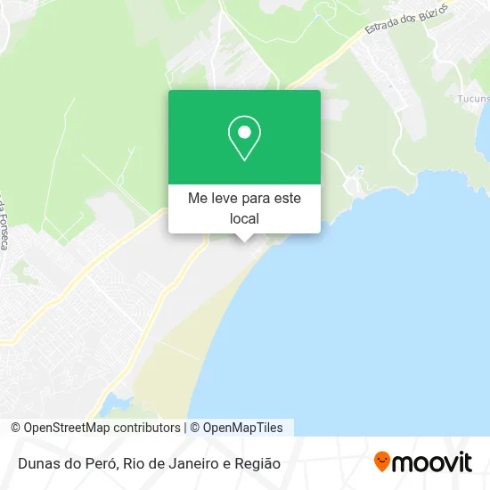 Dunas do Peró mapa