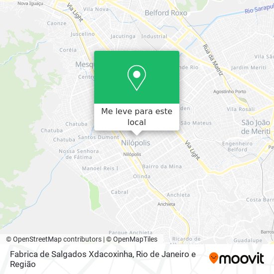 Fabrica de Salgados Xdacoxinha mapa