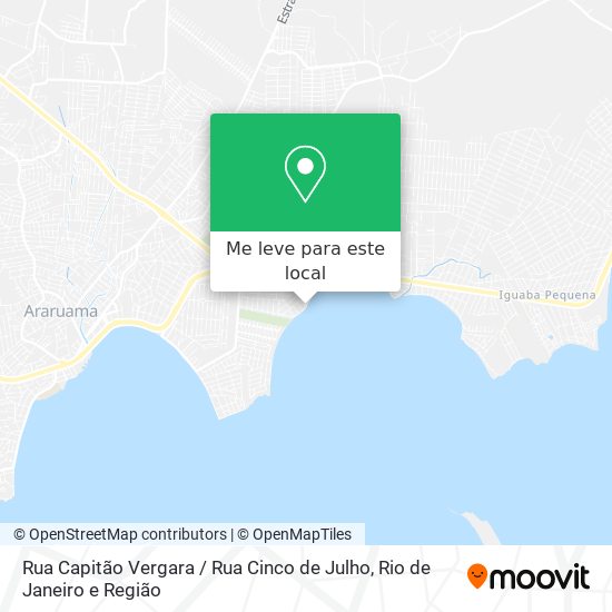 Rua Capitão Vergara / Rua Cinco de Julho mapa