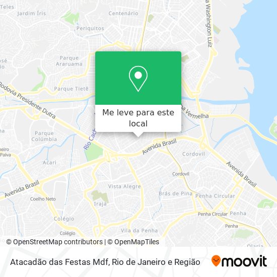 Atacadão das Festas Mdf mapa