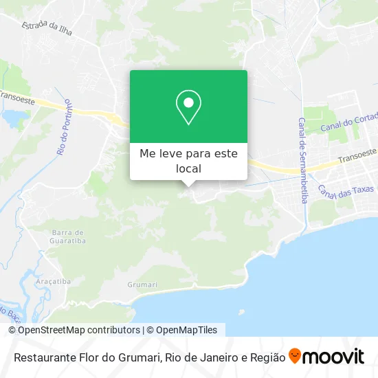 Restaurante Flor do Grumari mapa