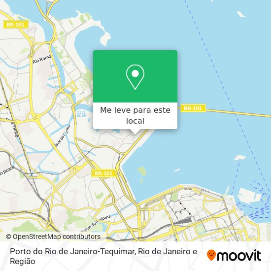 Porto do Rio de Janeiro-Tequimar mapa