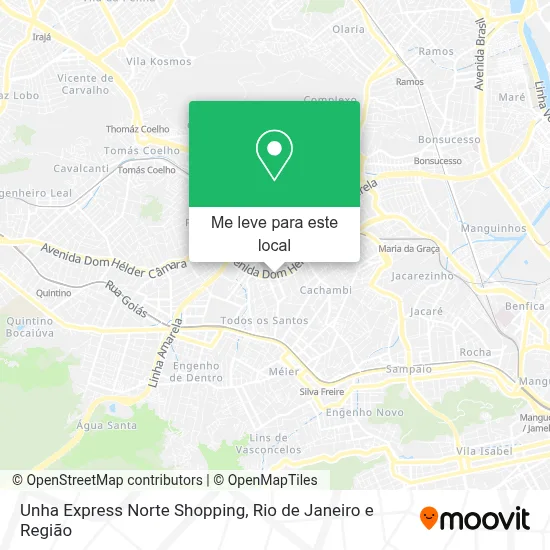 Unha Express Norte Shopping mapa