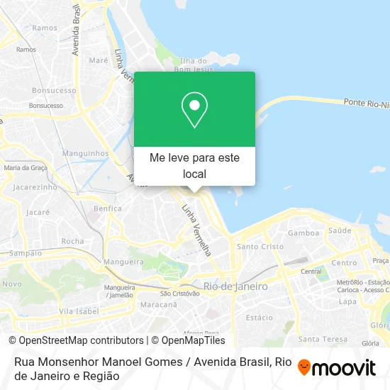 Rua Monsenhor Manoel Gomes / Avenida Brasil mapa