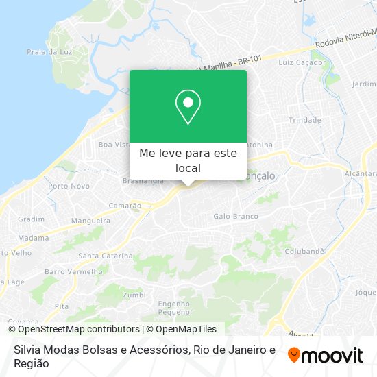 Silvia Modas Bolsas e Acessórios mapa