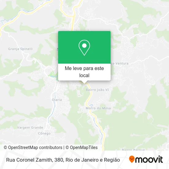 Rua Coronel Zamith, 380 mapa