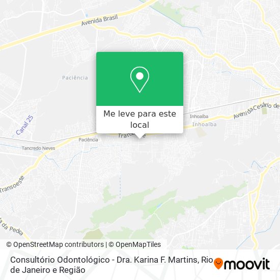 Consultório Odontológico - Dra. Karina F. Martins mapa
