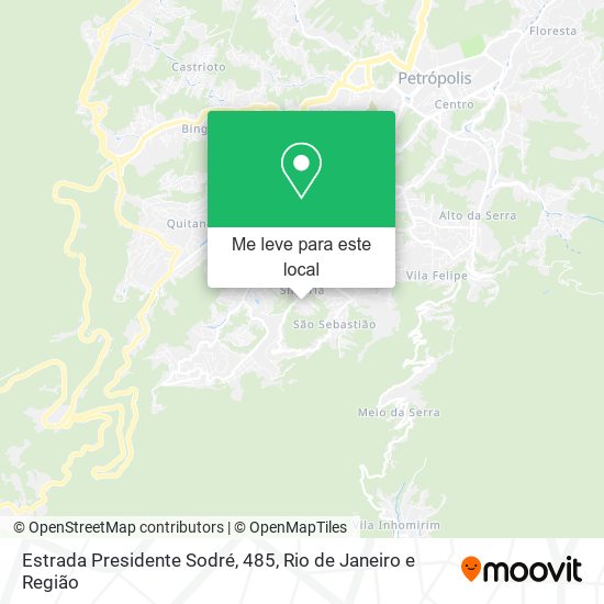 Estrada Presidente Sodré, 485 mapa