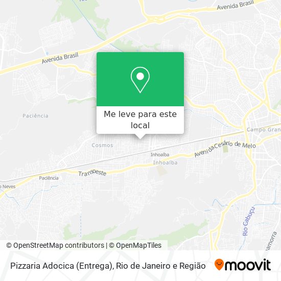 Pizzaria Adocica (Entrega) mapa