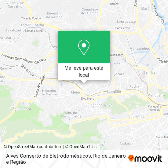 Alves Conserto de Eletrodomésticos mapa