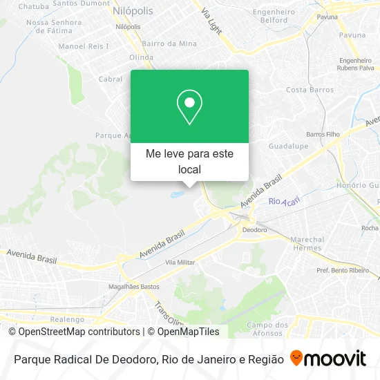 Parque Radical De Deodoro mapa