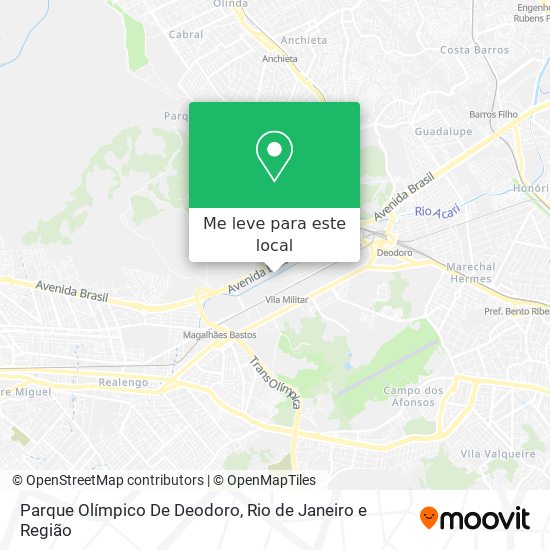 Parque Olímpico De Deodoro mapa