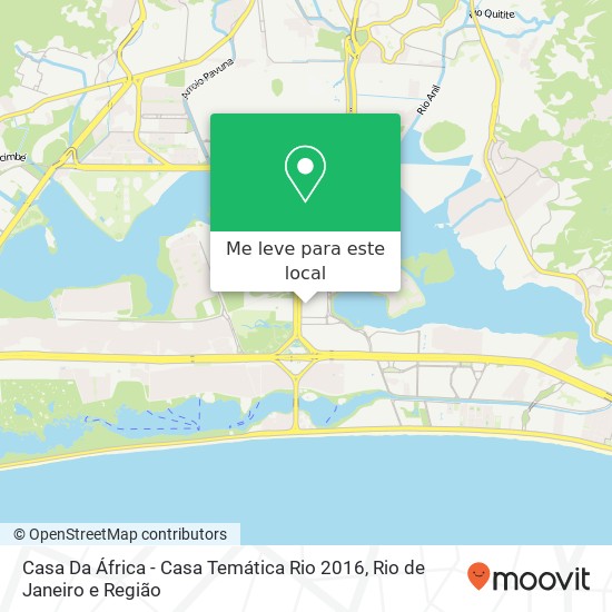 Casa Da África - Casa Temática Rio 2016 mapa