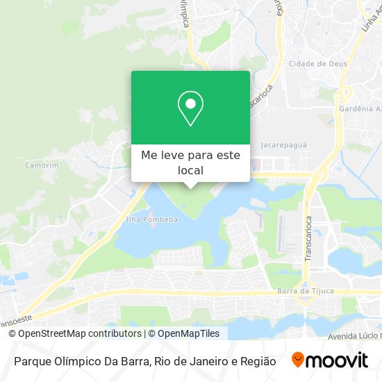 Parque Olímpico Da Barra mapa