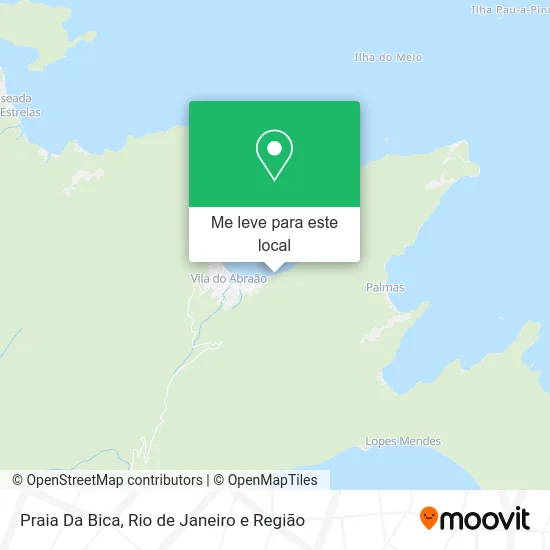 Praia Da Bica mapa