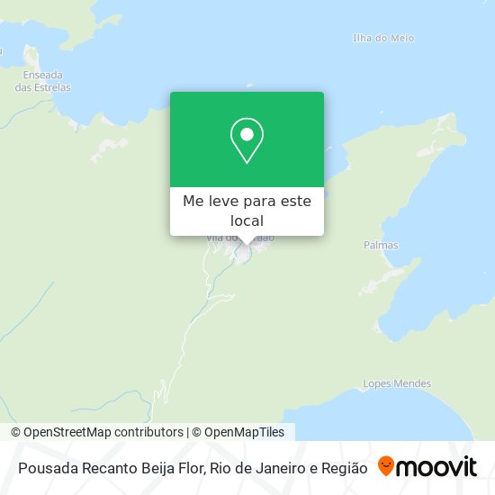 Pousada Recanto Beija Flor mapa