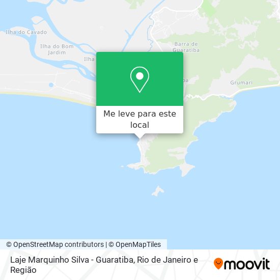Laje Marquinho Silva - Guaratiba mapa
