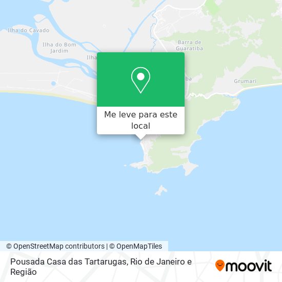 Pousada Casa das Tartarugas mapa