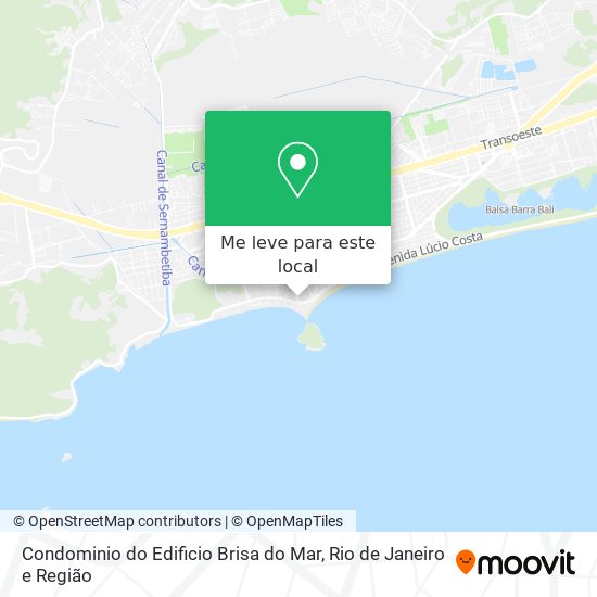 Condominio do Edificio Brisa do Mar mapa