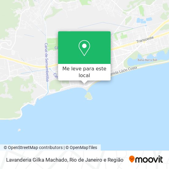 Lavanderia Gilka Machado mapa