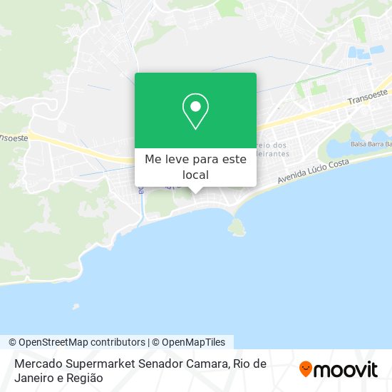 Mercado Supermarket Senador Camara mapa