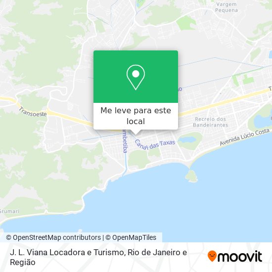 J. L. Viana Locadora e Turismo mapa