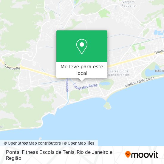 Pontal Fitness Escola de Tenis mapa