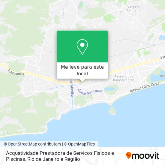 Acquatividade Prestadora de Servicos Fisicos e Piscinas mapa