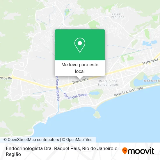 Endocrinologista Dra. Raquel Pais mapa