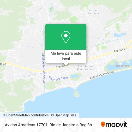 Av das Americas 17701 mapa