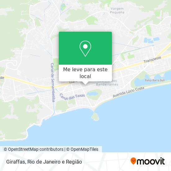 Giraffas mapa