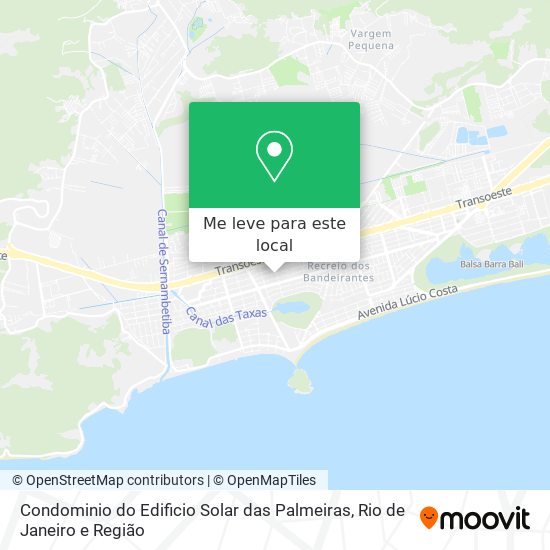 Condominio do Edificio Solar das Palmeiras mapa