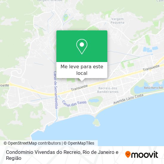 Condomínio Vivendas do Recreio mapa