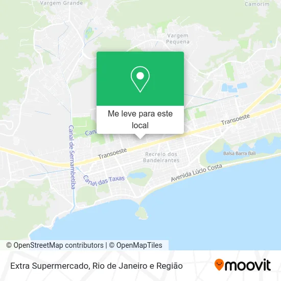 Extra Supermercado mapa