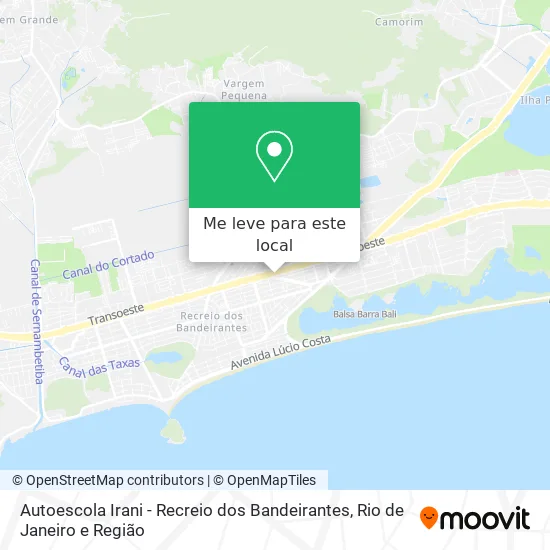 Autoescola Irani - Recreio dos Bandeirantes mapa