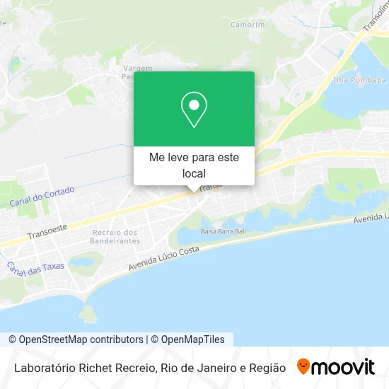 Laboratório Richet Recreio mapa